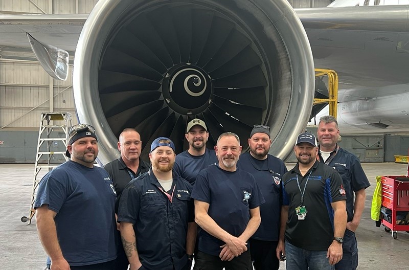 The Line team, L-R: Matt Paul, Barry Leach, Justin Callahan, Kurt Myers, Mike Olson, Jack Waldeck, Scott Johnson, Dan Stahulak; not pictured, Garrett West